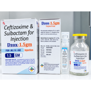 DZOX-1.5gm Ceftizoxime Sulbactam Injection